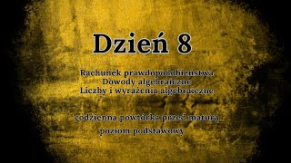 8 dzień  Codzienna powtórka przed maturą  podstawa [upl. by Hilten]