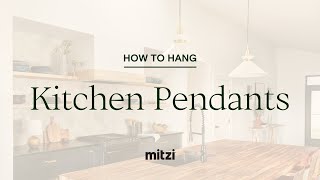 How to Install Pendants in a Kitchen [upl. by Kinom]