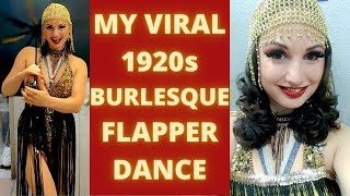 My Viral 1920s Flapper Charleston Burlesque Cane Dance Censored [upl. by Lidia]