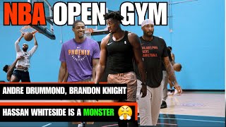 Andre Drummond Hassan Whiteside Brandon Knight amp NBA Prospect Shon Abaev INTENSE Open Gym 3v3 [upl. by Johns886]