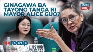 Sen Risa Hontiveros may tanong tungkol kay Mayor Alice Guo [upl. by Joiner]