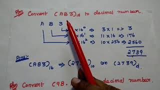 DSD  Decimal to Hexadecimal  Hexadecimal to Decimal Conversion in Tamil  Number systems [upl. by Melcher152]