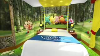 Alton Towers CBeebies Land Hotel  In The Night Garden bedroom [upl. by Fauver]