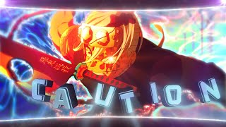 Demon Slayer  Caution EDITAMV 4K [upl. by Wendelin]