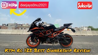 KTM RC 125 BEST OWNERSHiP REViEW  2023  spydervlogs [upl. by Etteragram28]