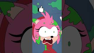 Sonic amp Amy Falls Down Tunnel Slide sonic sonicthehedgehog animation sonicandamy animation [upl. by Meakem]