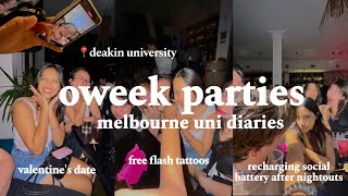 what to expect in oweek  date night with my valentine  deakin uni vlog AU [upl. by Sahcnip157]