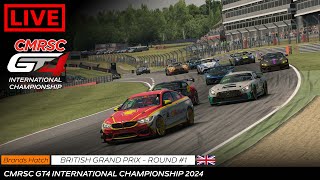 Live l Round 1 l British Grand Prix l CMRSC GT4 International Championship 2024 [upl. by Amelie]