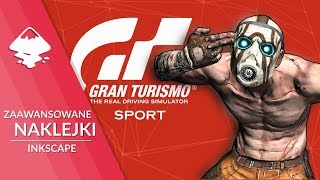 Zaawansowane naklejki do Gran Turismo Sport  Inkscape [upl. by Rehposirhc]