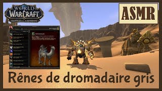 🎧ASMR World of Warcraft🔮GAMEPLAY GUIDE  RÊNES DE DROMADAIRE GRIS FrançaisFrench [upl. by Aundrea]