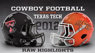 24 Oklahoma State vs 23 Texas Tech  2012 Football Highlights [upl. by Rame]