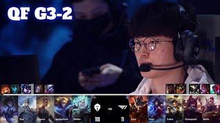 TES vs T1  Game 2  Quarter Final LoL Worlds 2024  Top Esports vs T1 G2 full [upl. by Ennylhsa]