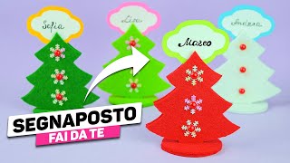 Segnaposto natalizio fai da te senza cucire  Lavoretti di Natale  DIY Christmas Craft [upl. by Beverlie]