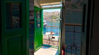 Window view  Symi island  Greece 🇬🇷❤️ beautiful travel home shorts [upl. by Nonad]