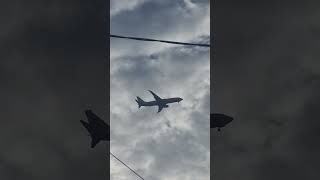 RAAF p8 posiden A47011 flying over Devonport [upl. by Erreip178]