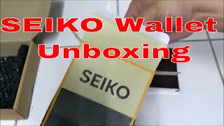 Seiko Wallet Unboxing  Genuine Leather Wallet Unboxing  Seiko ang wallet na maswerte [upl. by Arick]