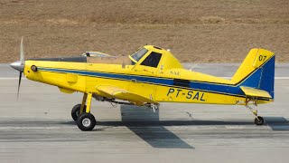 PTSAL  AirTractor 502  Táxi e Decolagem  Aeroporto de Belo Horizonte Pampulha [upl. by Rolyt]