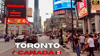 Driving Downtown Toronto Canada 4K 🇨🇦 [upl. by Bevash]