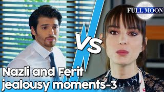 Full Moon English Subtitle  Nazli And Ferit Jealousy Moments  3  Dolunay [upl. by Lenehc]