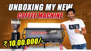 UNBOXING My New COFFEE MACHINE  Sandeep Nadimpalli  Telugu [upl. by Jobe]