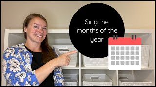 Months of the Year Song  Learning Videos for Toddlers and Preschoolers [upl. by Leahcimrej]