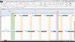 Excel Schichtplan erstellen Teil4 Datenübernahme und Formatierung [upl. by Ynoffit]