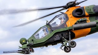 T129 ATAK at Farnborough Airshow 2014 Flight Demo [upl. by Elisabetta]