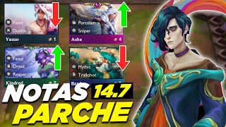 ✅ NOTAS DEL PARCHE 147 de TFT SET 11 CAMBIOS MASIVOS [upl. by Alguire]