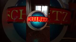 Schlitz  Vintage Rotating Globe Beer Sign [upl. by Aicenert]