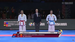 Damian Quintero Capdevila vs Ali Sofuoglu Final Male Kata World Championships Budapest 2023 [upl. by Trev]