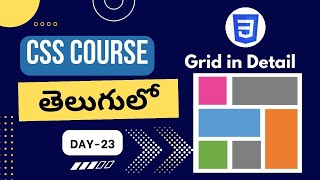 CSS grid tutorial  CSS grid in Telugu  CSS grid properties  CSS tutorials  CSS grid layout [upl. by Elmina]