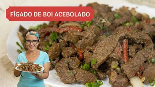 Meu segredo para fazer o melhor FÍGADO DE BOI ACEBOLADO que você vai comer SUPER MACIO E SUCULENTO [upl. by Lemal683]