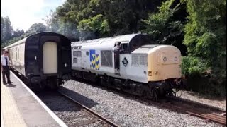 37227 runs round its train at Princes Risborough before going back to Chinnor 130823 [upl. by Nakah]