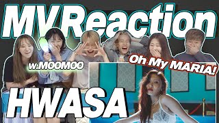 eng HWASA MARIA MV Reaction  화사 마리아 뮤직비디오 리액션  Fangirl amp Fanboy Moment  J2N VLog [upl. by Novahs]