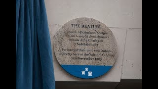 Plaque unveiled to commemorate Beatles playing the Adelphi Cinema [upl. by Sewoll]