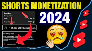 SHORTS Monetization 2024  Youtube shorts monetization update 2024  Shorts Monetization policy 2024 [upl. by Yrrad852]