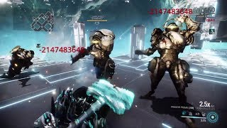 Warframe One Shot Fragor Prime  Negative Red Crit Damage [upl. by Sabec904]