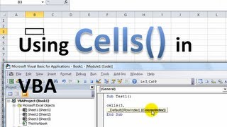 Excel VBA Basics 2  Using the Cells object with and without range object named ranges [upl. by Baiel]