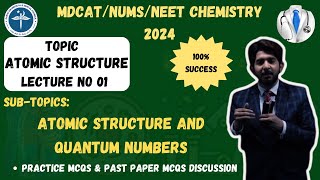 Atomic Structure And Quantum Numbers  MDCATNUMSNEET CHEMISTRY PREPARATION  PAST PAPER MCQs [upl. by Zandt]