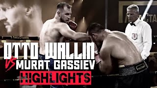 Otto Wallin vs Murat Gassiev  HIGHLIGHTS OttoWallin [upl. by Haduhey896]