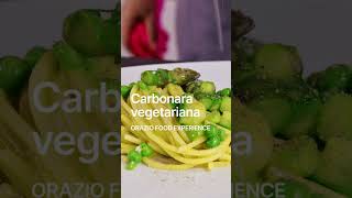 CARBONARA VEGETARIANA  Goduriosa e salutare carbonara vegetariano [upl. by Blondelle]