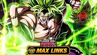 9TH ANNIVERSARY DOKKANFEST LR FULL POWER SSJ BROLY LEVEL 10 LINKS 100 DBZ Dokkan Battle [upl. by Ferri593]