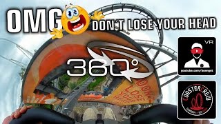 360° The Swarm Wing Roller Coaster  BampM 360 virtual reality video onride Thorpe Park VR Experience [upl. by Artinak]