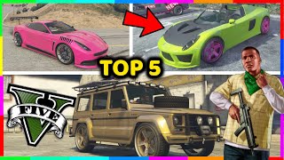 Donde ENCONTRAR 5 COCHES de LUJO TUNEADOS en GTA 5 Modo Historia Ubicaciones de Coches DEPORTIVOS [upl. by Learrsi]