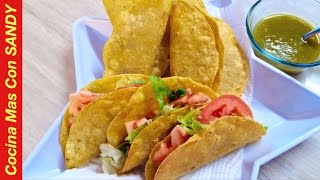 RICOS TACOS DORADOS DE CARNE MOLIDA CON PAPAS [upl. by Halivah]