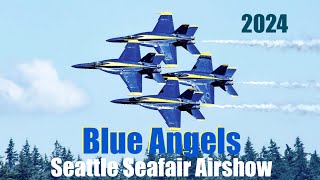 Blue Angels  Seattle Seafair Airshow 2024 blueangels [upl. by Palestine]