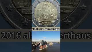 2 Euro Gedenkmünze Elbphilharmonie 2023 coin coincollecting wissen currency münzen euro [upl. by Schreibman414]