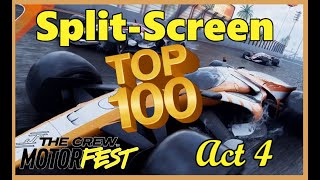 SplitScreen racing  Top 100 World Record  Act 4 Alpha Gamble  The Crew Motorfest [upl. by Noteek]