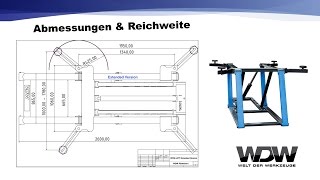 Größe amp Reichweite WDWLIFT Extended Hebebühne [upl. by Klusek]