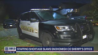 Staffing shortage slams Snohomish Co Sheriffs Office  FOX 13 Seattle [upl. by Halliday]